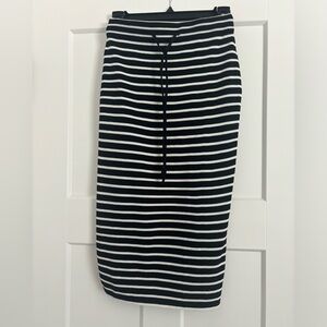 New striped knit pencil skirt
